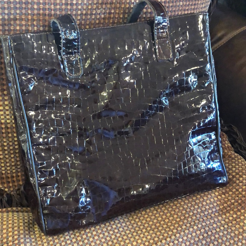 Tosca Patent Leather Tote